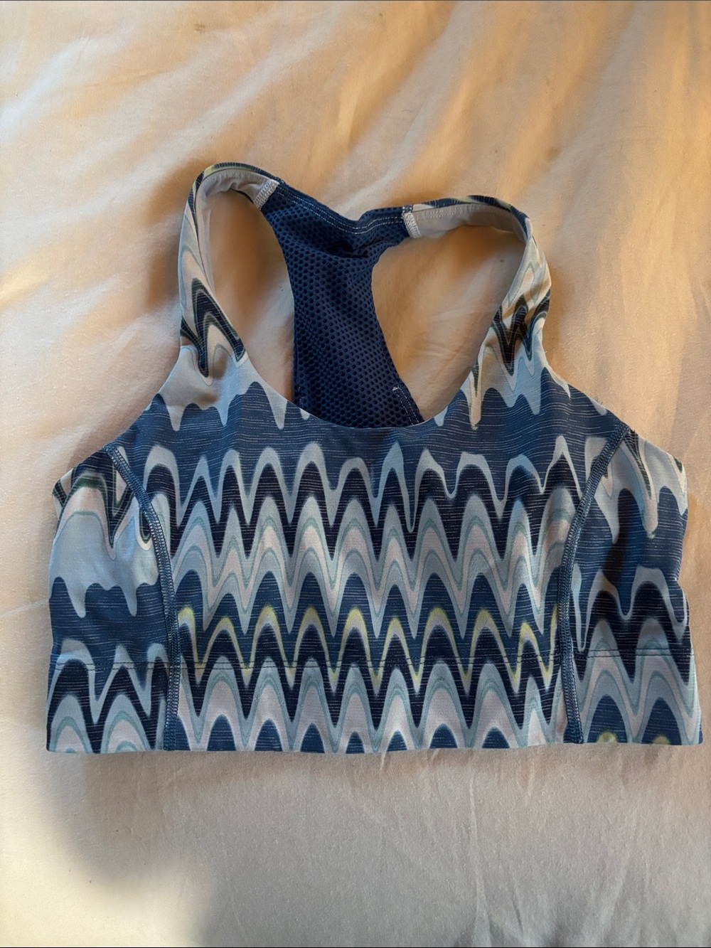 Outdoor Voices Doing Things Thrive Sports Bra Sz S in blue